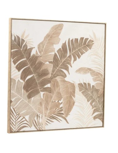 Cuadro en Lienzo con Diseño Hojas Palmeras