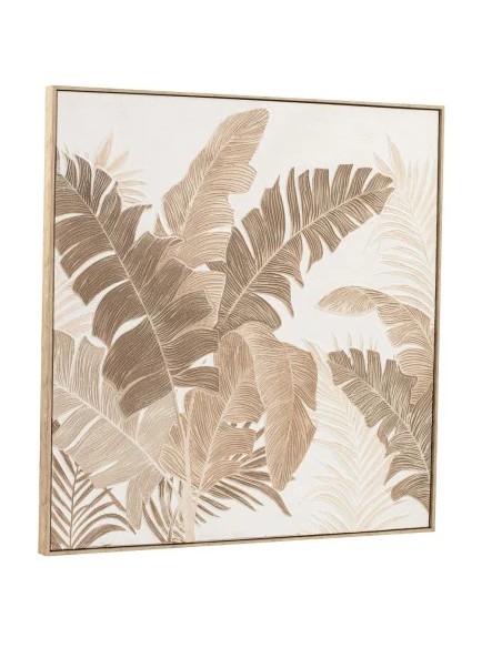 Cuadro en Lienzo con Diseño Hojas Palmeras